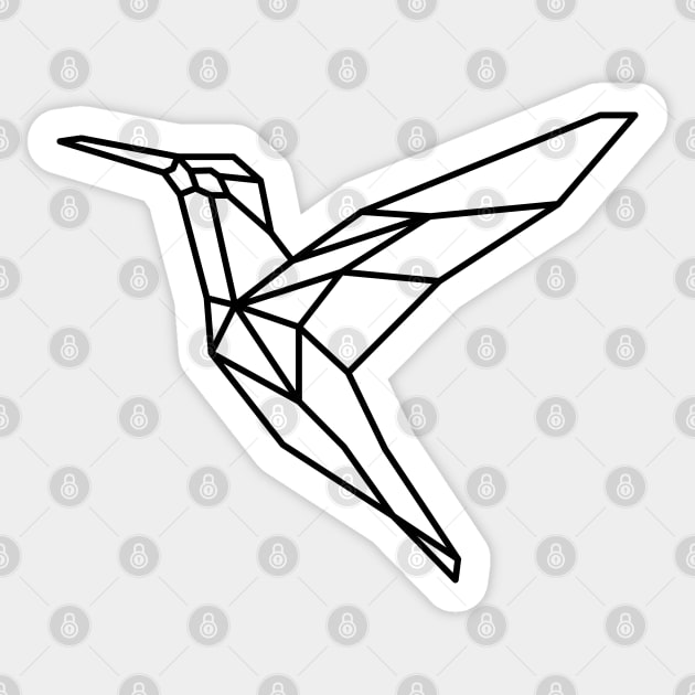 Poly Hummingbird Sticker by Polydesign